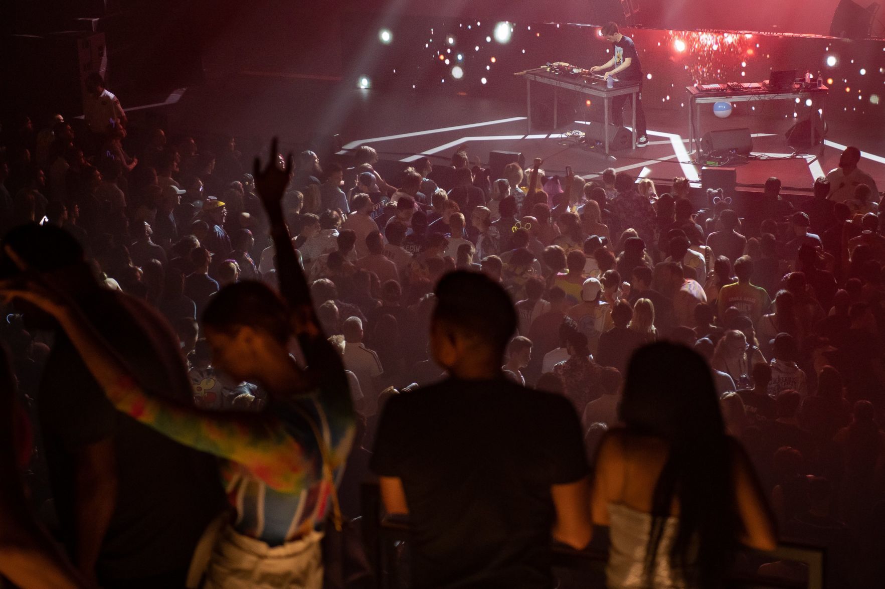 Deadmau5 performs at the Factory's grand opening